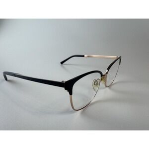Michael Kors Eyeglasses Frames Womens Cat Eye Black Rose Gold with Case Optical